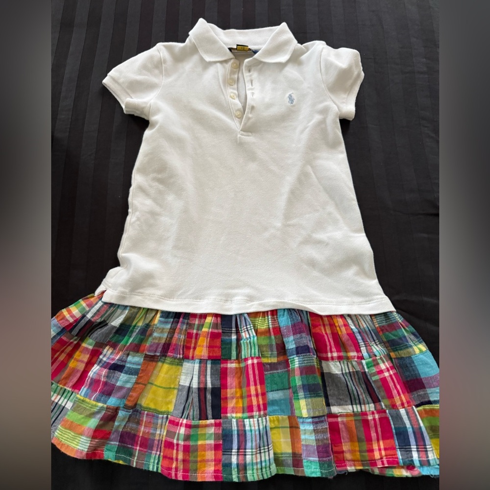 Ralph Lauren Main Street White Logo Polo Dress